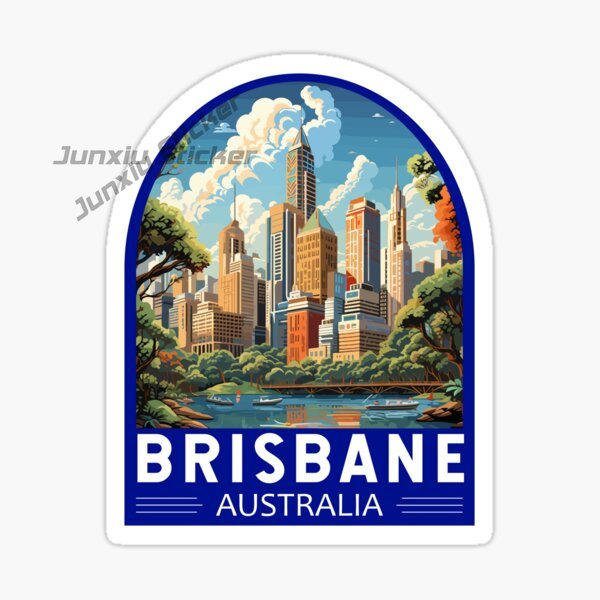 Car Accessories Australia - Avustralya BRISBANE Bayrağı Vinil Kendinden yapışkanlı