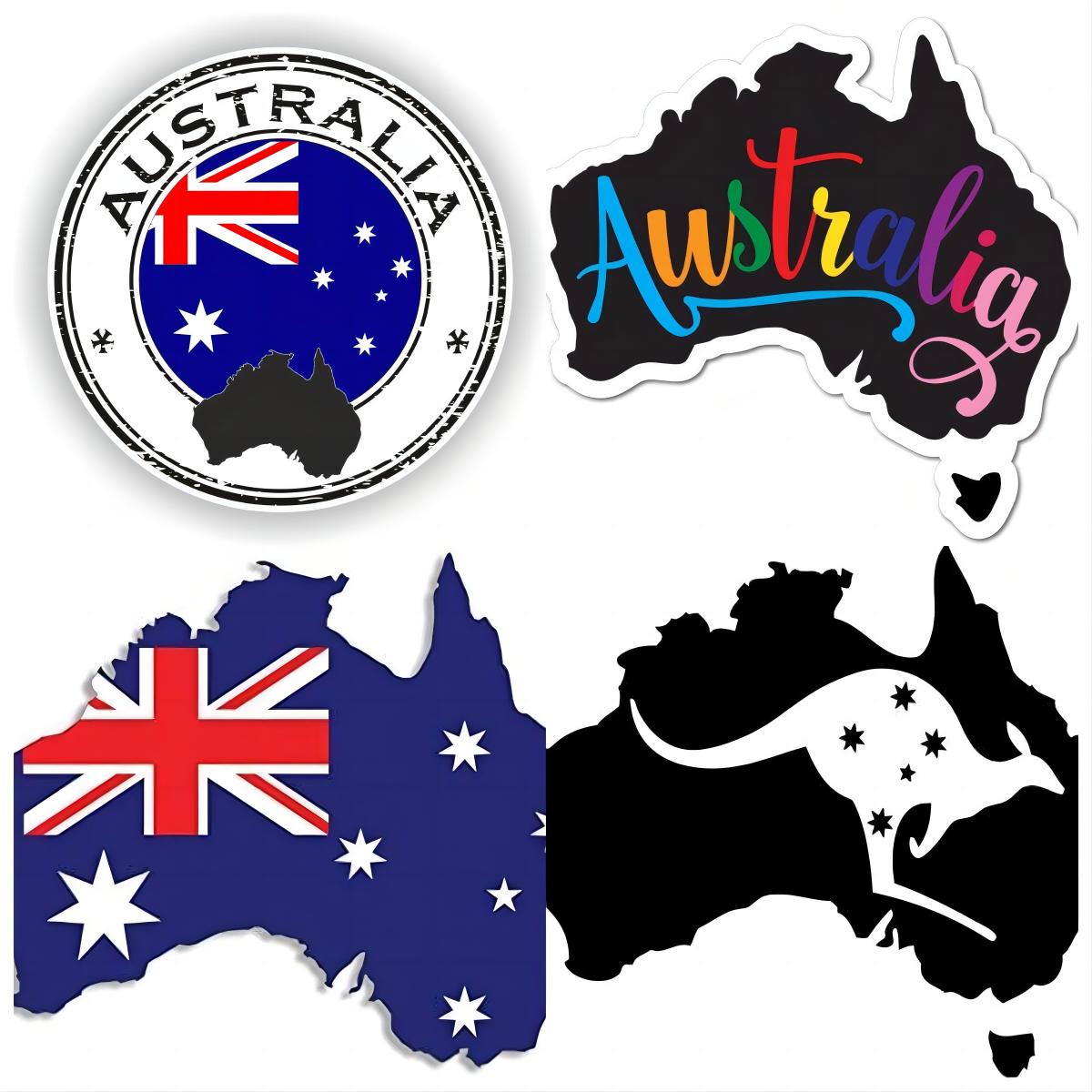 Car Accessories Australia - Avustralya Bayrağı Etiket ve Çıkartma Araba