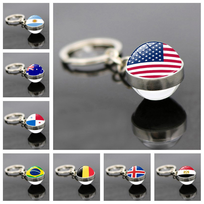 Car Accessories Australia - Arjantin'de Ulusal Bayrak Anahtarlık Avustralya Brezilya