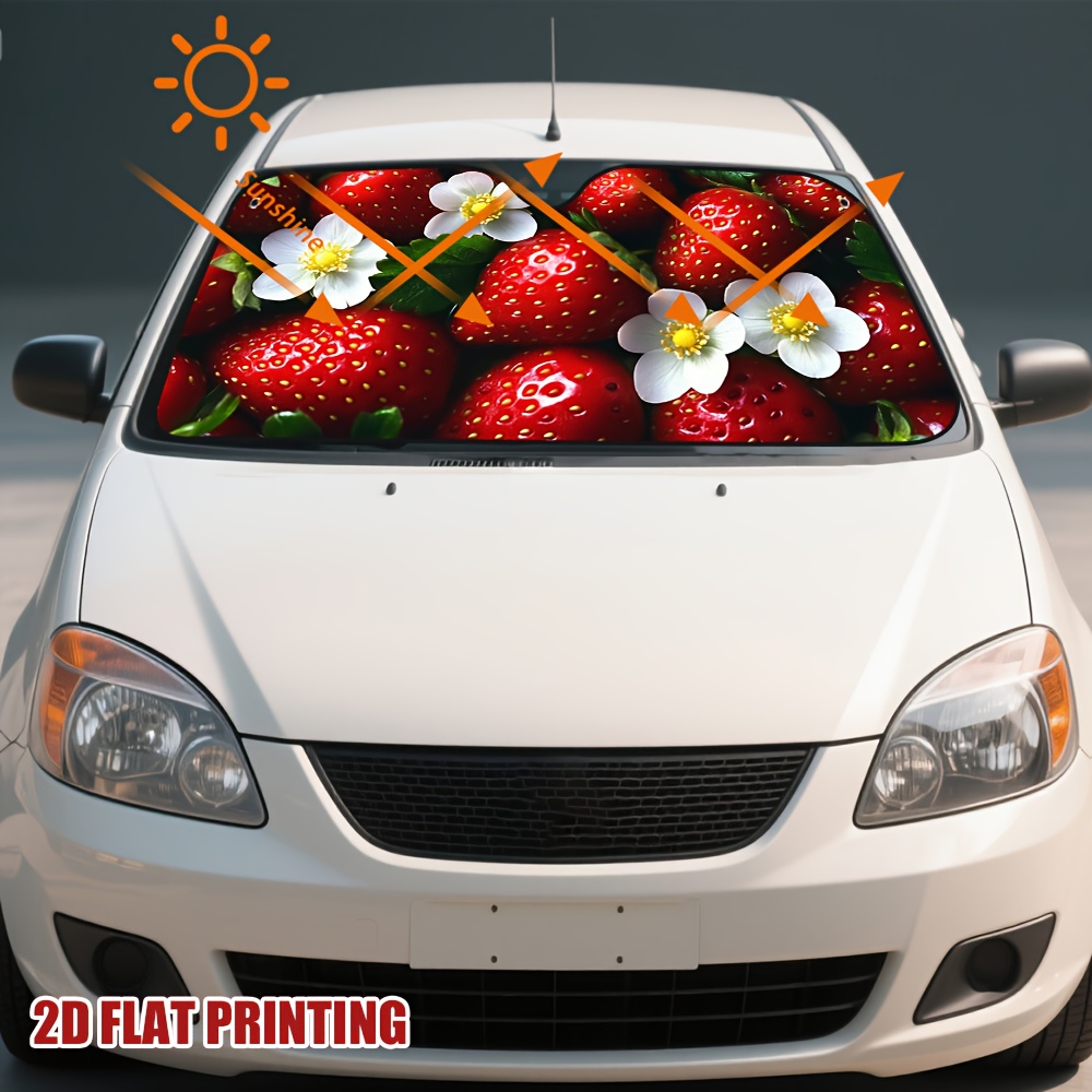 1 adet Çilek ve Çiçek Desenli  - Car Accessories Must Have incelemesi ve fiyatı