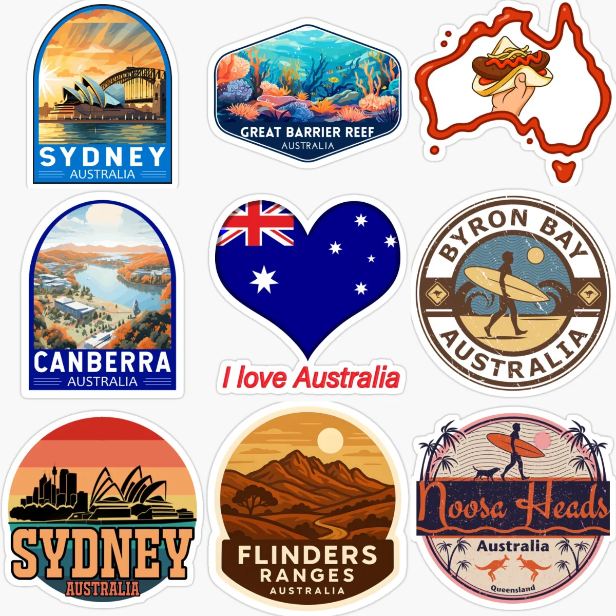 AUS Avustralya Bayrağı Harita  - Car Accessories Australia incelemesi ve fiyatı