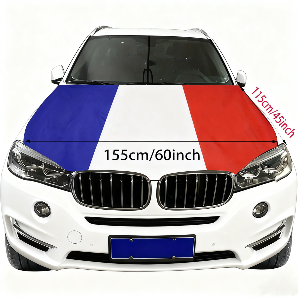 Fransa Bayrağı Kaput Örtüsü 15 - Car Accessories Banner incelemesi ve fiyatı