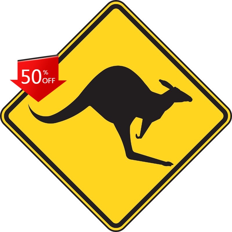 Kanguru Etiket Geçiş İşareti A - Car Accessories Australia incelemesi ve fiyatı