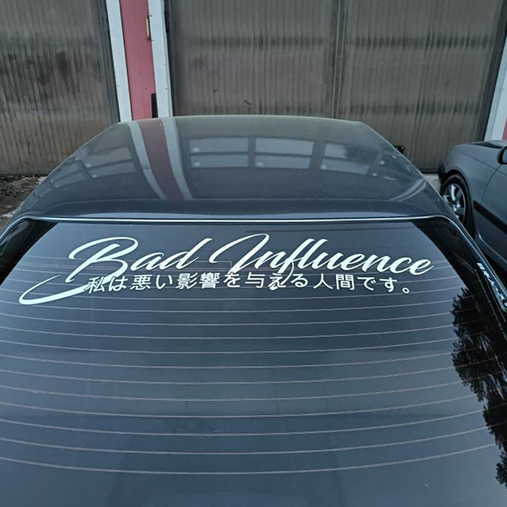 Japon Çıkartmaları Kötü Etki C - Car Accessories Banner incelemesi ve fiyatı