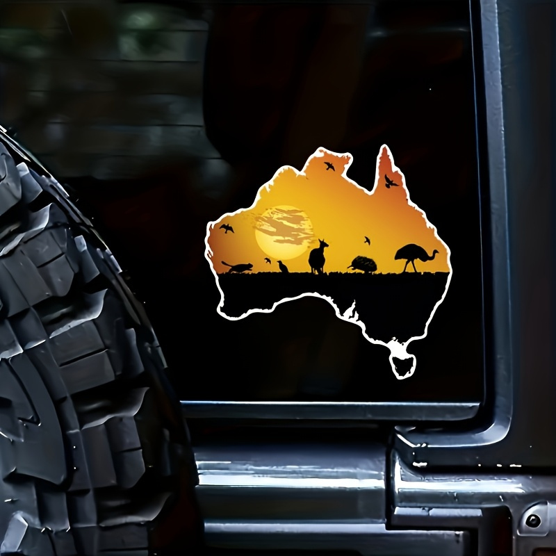 Avustralya bayrağı ve yaban ha - Car Accessories Australia incelemesi ve fiyatı