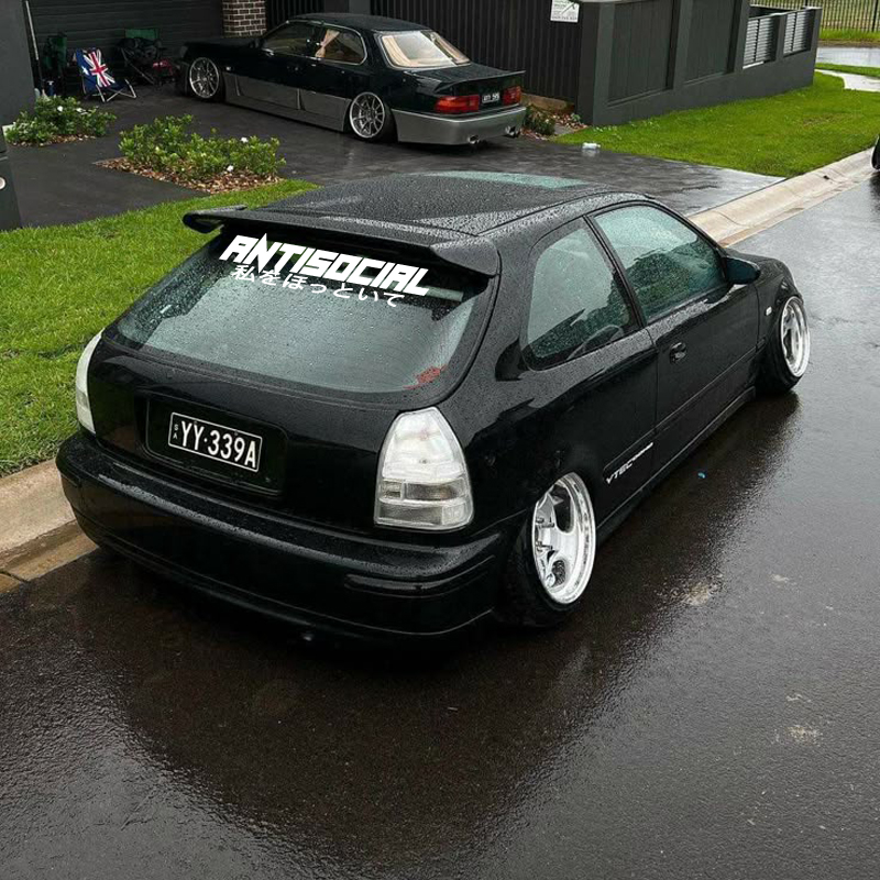 JDM Stili 'ANTISOCIRL' Vinil Ç - Car Accessories Banner incelemesi ve fiyatı